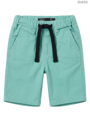GUESS Kids' Seafoam Green Shorts | Casual Drawstring Cotton Shorts