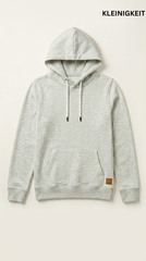 KLEINIGKEIT WOMENS BASIC GREY MELANGE HOODIE