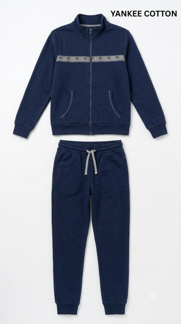 YANKEE COTTON WOMENS ZIPPER TRACKSUIT