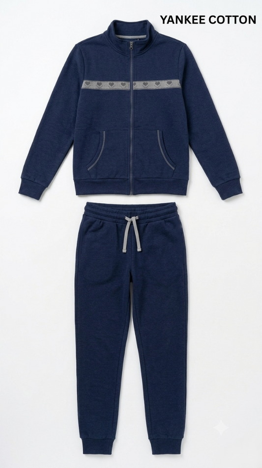 YANKEE COTTON WOMENS ZIPPER TRACKSUIT