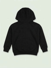 Boys BRANDED ' Black Pullover Hoodie with Red Chest Emblem
