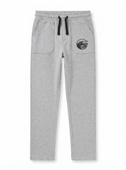 Boys' Casual Cotton Graphic Jogger Pants – Grey