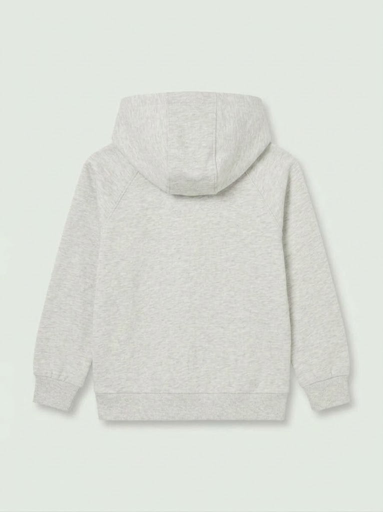 BOYS LEFTIES' Light Grey Zip-Up Hoodie with "Skate Club" Patch