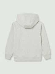 BOYS LEFTIES' Light Grey Zip-Up Hoodie with "Skate Club" Patch