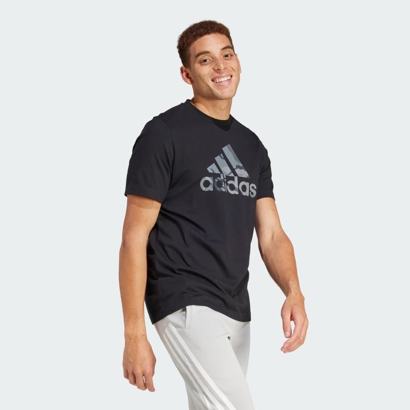 ADI Camo Badge of Sport Graphic T-Shirt - Smgarment's
