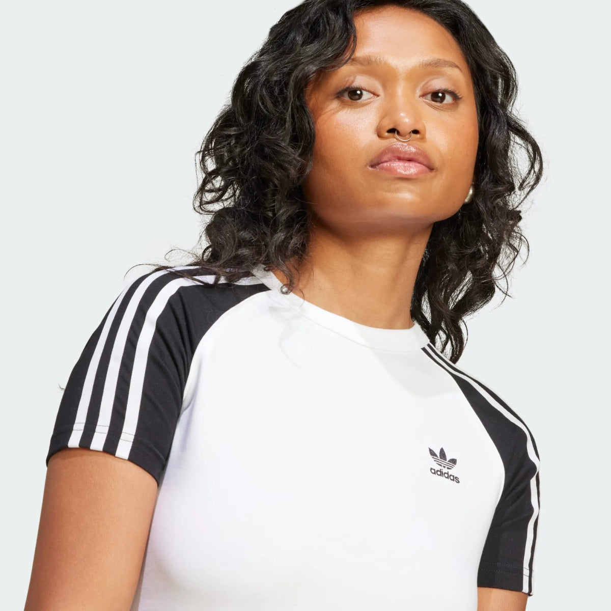 Adi color 3 - Stripes Raglan Slim T-Shirt - Smgarment's
