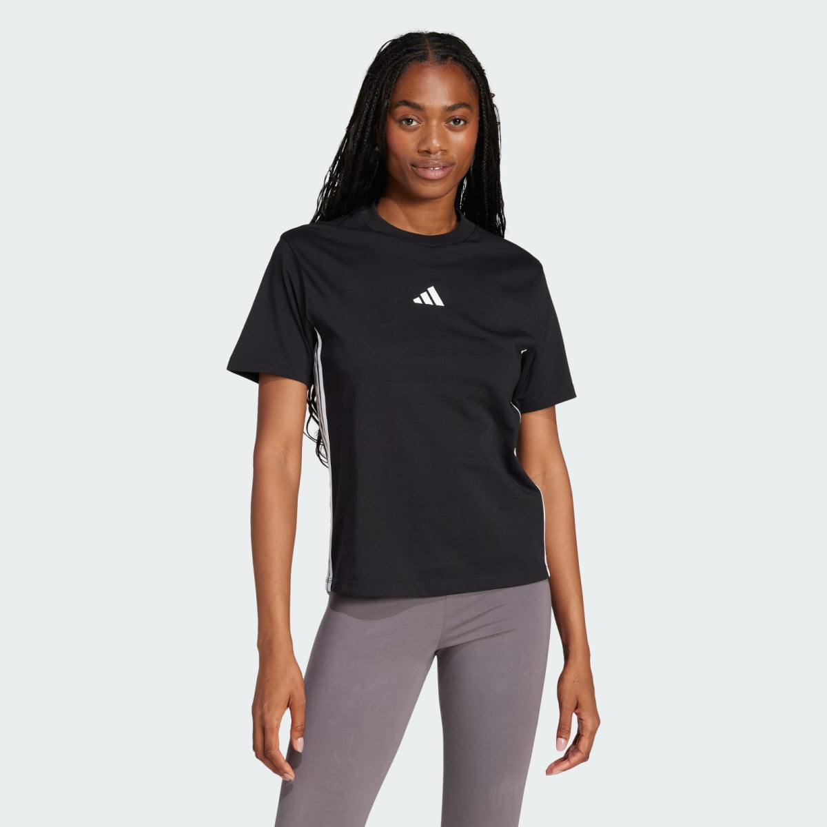 ADI Essentials 3 - Stripes Cotton T-Shirt - Smgarment's