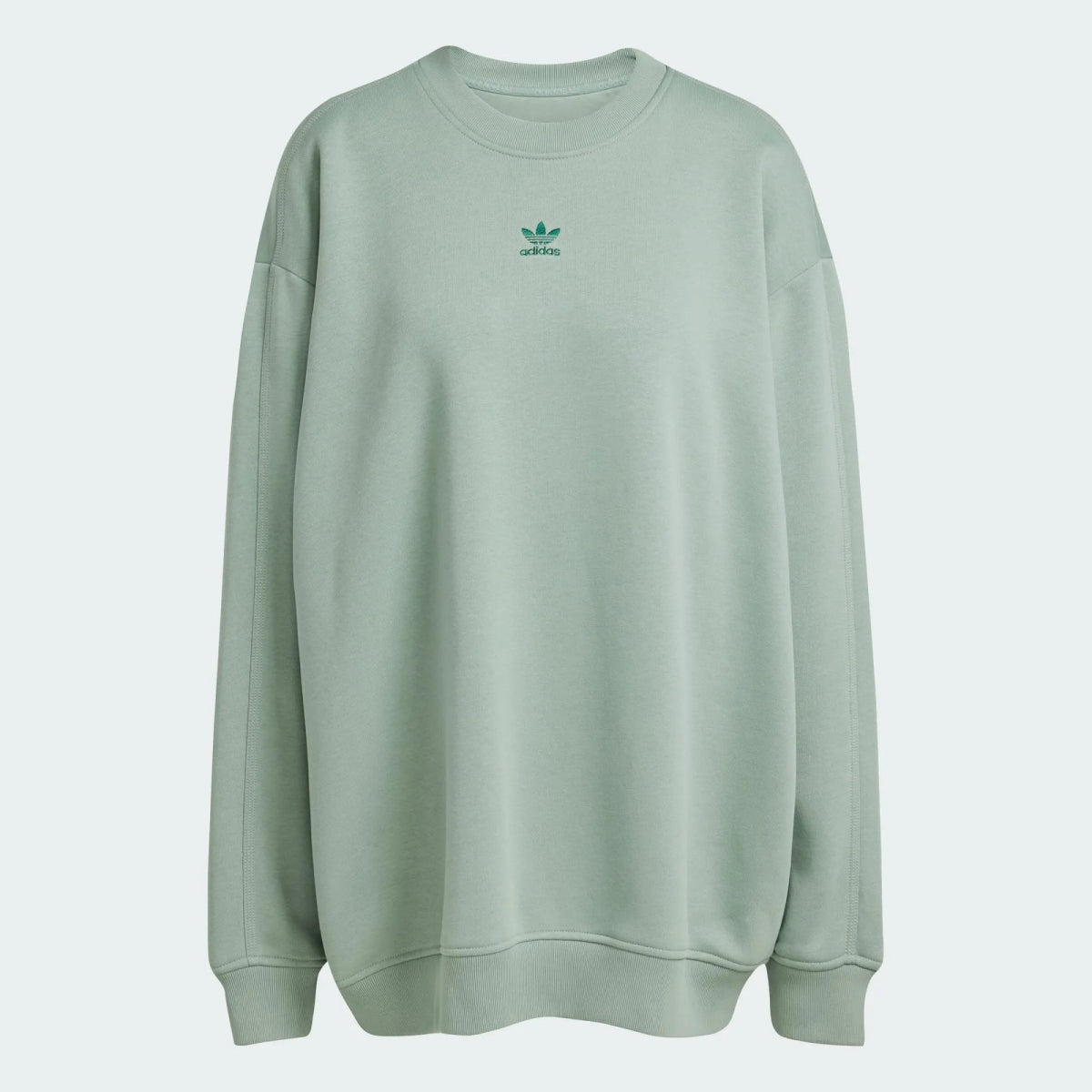 ADI Essentials Fleece Long Oversized Crew Sweatshirt - Smgarment's