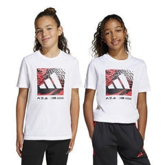 ADIDAS Unisex White Camo Graphic T-Shirt - Smgarment's