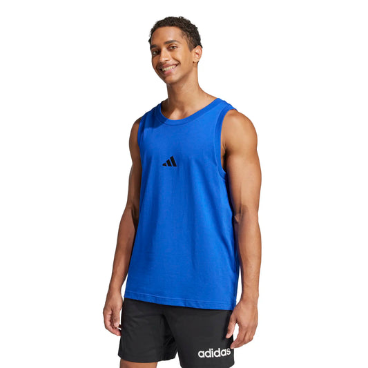 Men Basic Jersey Tank Top Essentials Small Logo