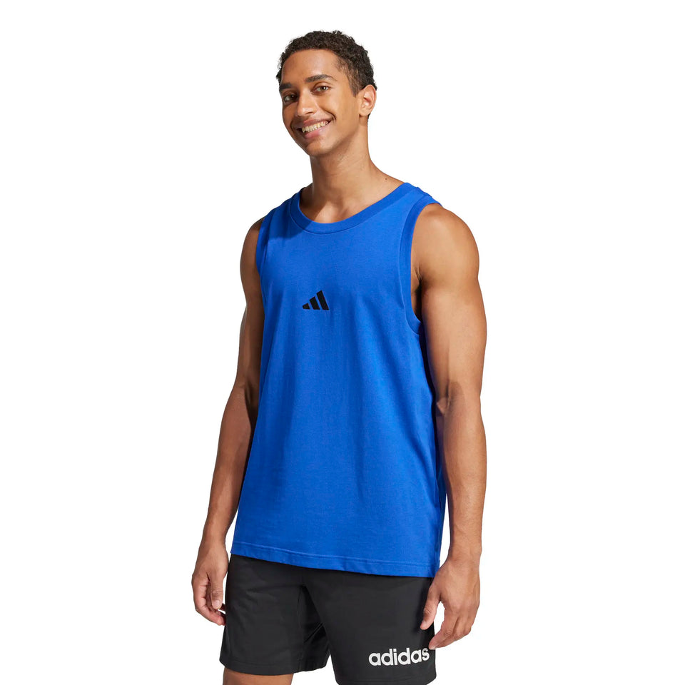 Men Basic Jersey Tank Top Essentials Small Logo