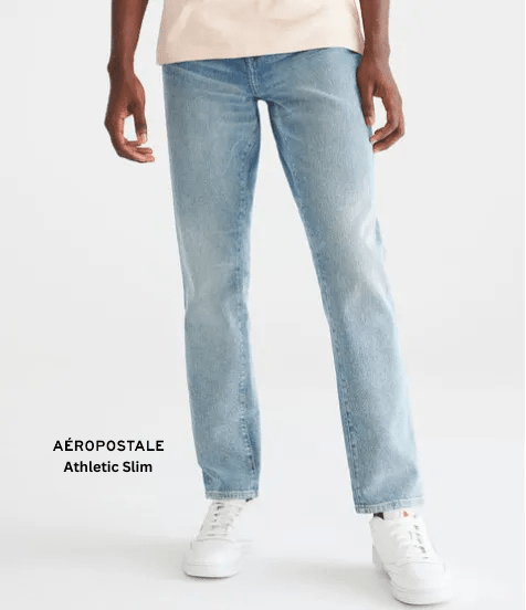 AEROPOSTALE Athletic Slim Medium Wash Jeans - Smgarment's