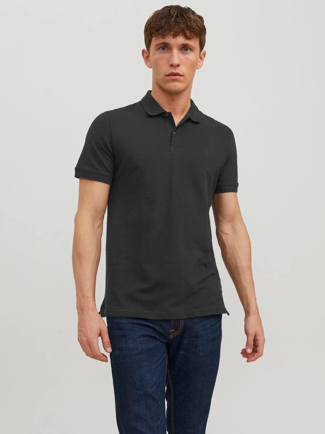JACK & JONES Plain Shirt collar Polo