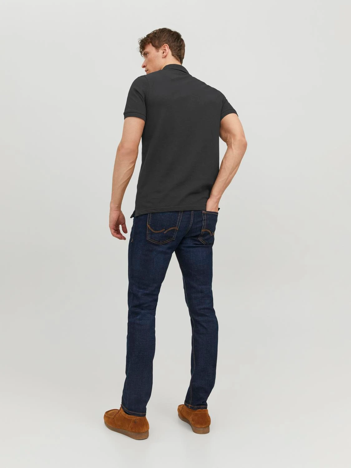 JACK & JONES Plain Shirt collar Polo