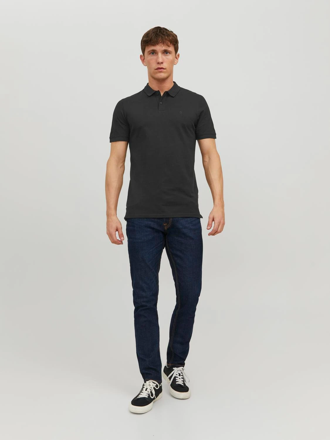 JACK & JONES Plain Shirt collar Polo