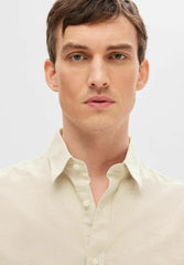 Selected Homme Men Linen Shirt