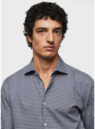 MNG Mens Checked Slim Shirt