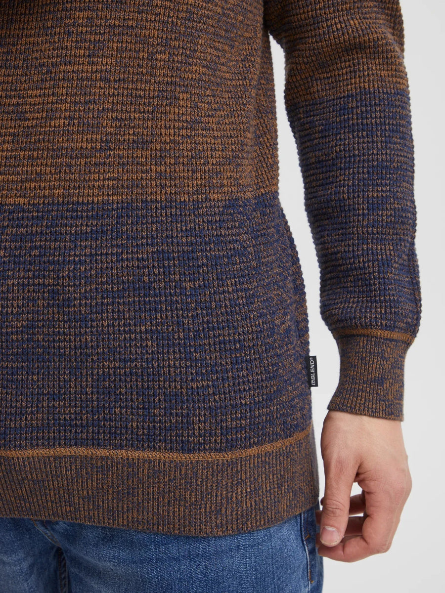 BLEND Dark Blue Regular Fit Sweater - Smgarment's