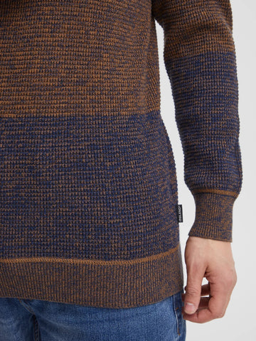 BLEND Dark Blue Regular Fit Sweater - Smgarment's