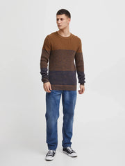 BLEND Dark Blue Regular Fit Sweater - Smgarment's