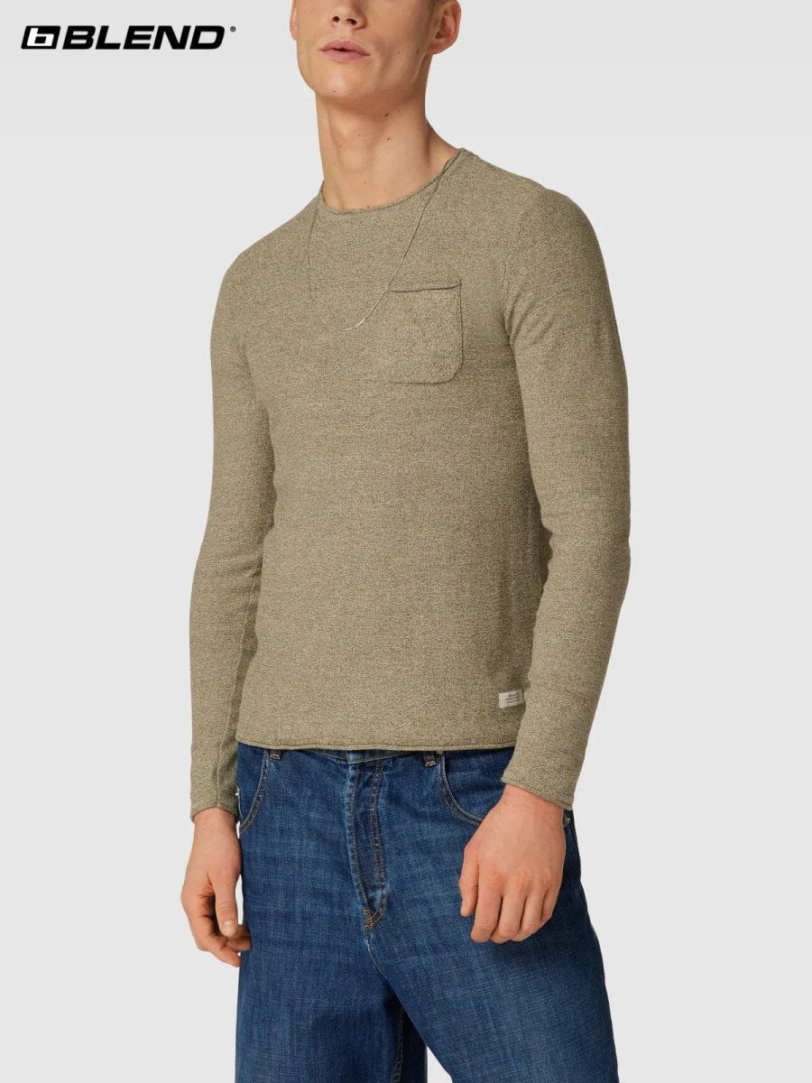 BLEND Knitted Sweater - Smgarment's