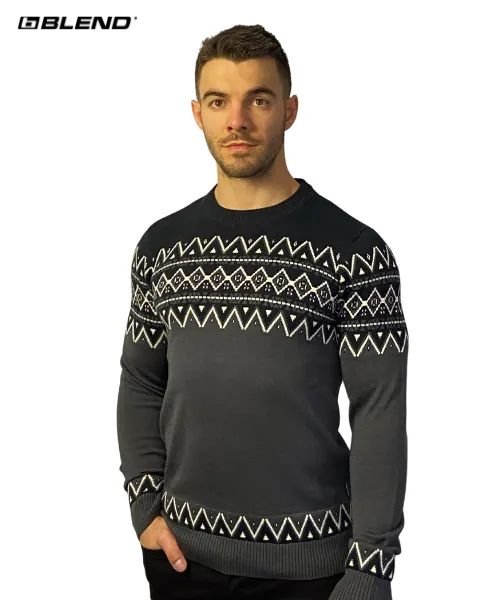 BLEND Nordic Crew Neck Pullover - Smgarment's