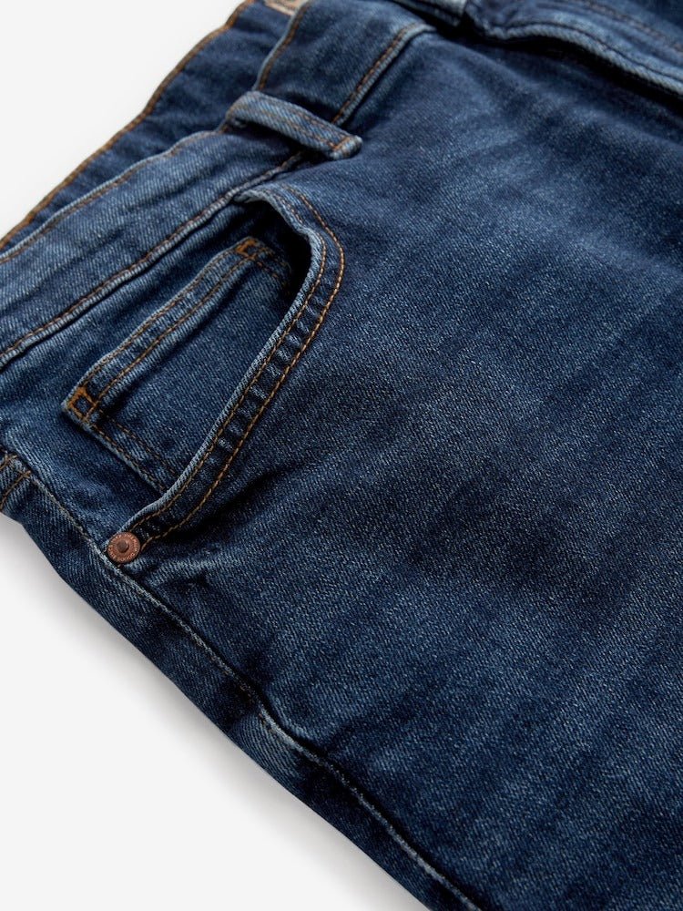 Blue Straight Fit Vintage Stretch Authentic Jeans - Smgarment's