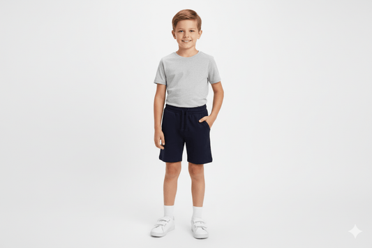 BOYS BLUE SHORT - Smgarment's