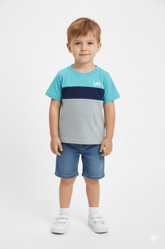 BOYS COLOR BLOCK T SHIRT - Smgarment's