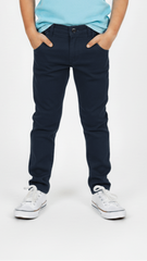 TOM TAILOR Boys Navy Blue Slim Fit Chino Pants