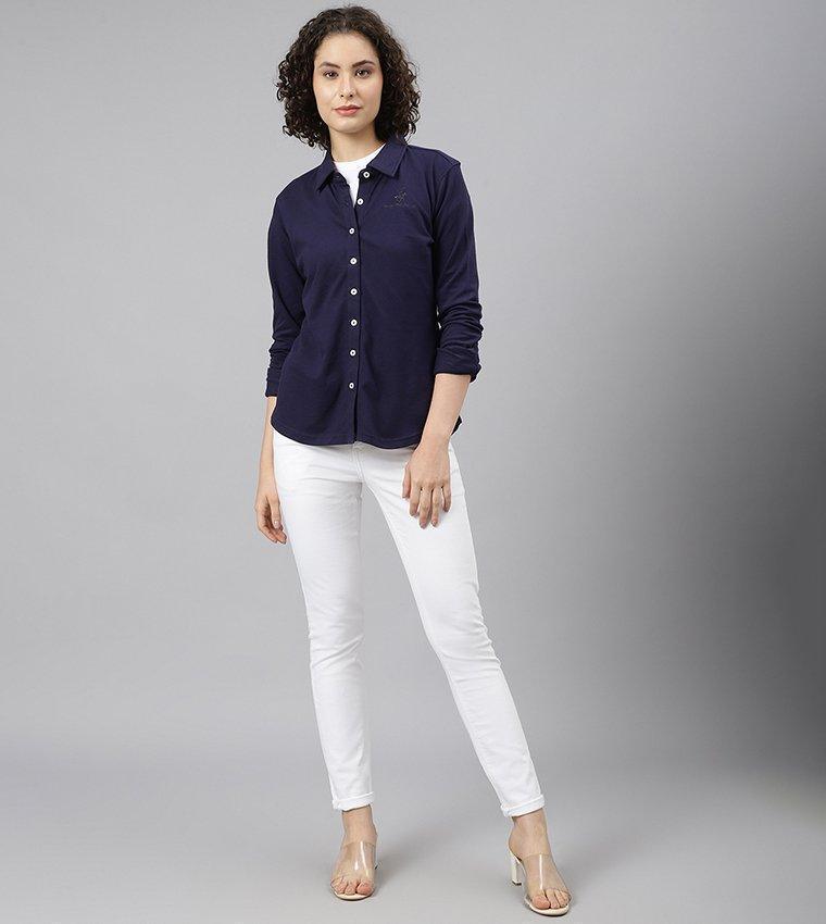 Embroidered casual shirt