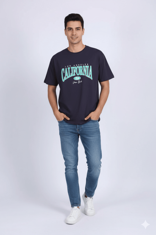 BS LONDON T-Shirt With California Print - Smgarment's