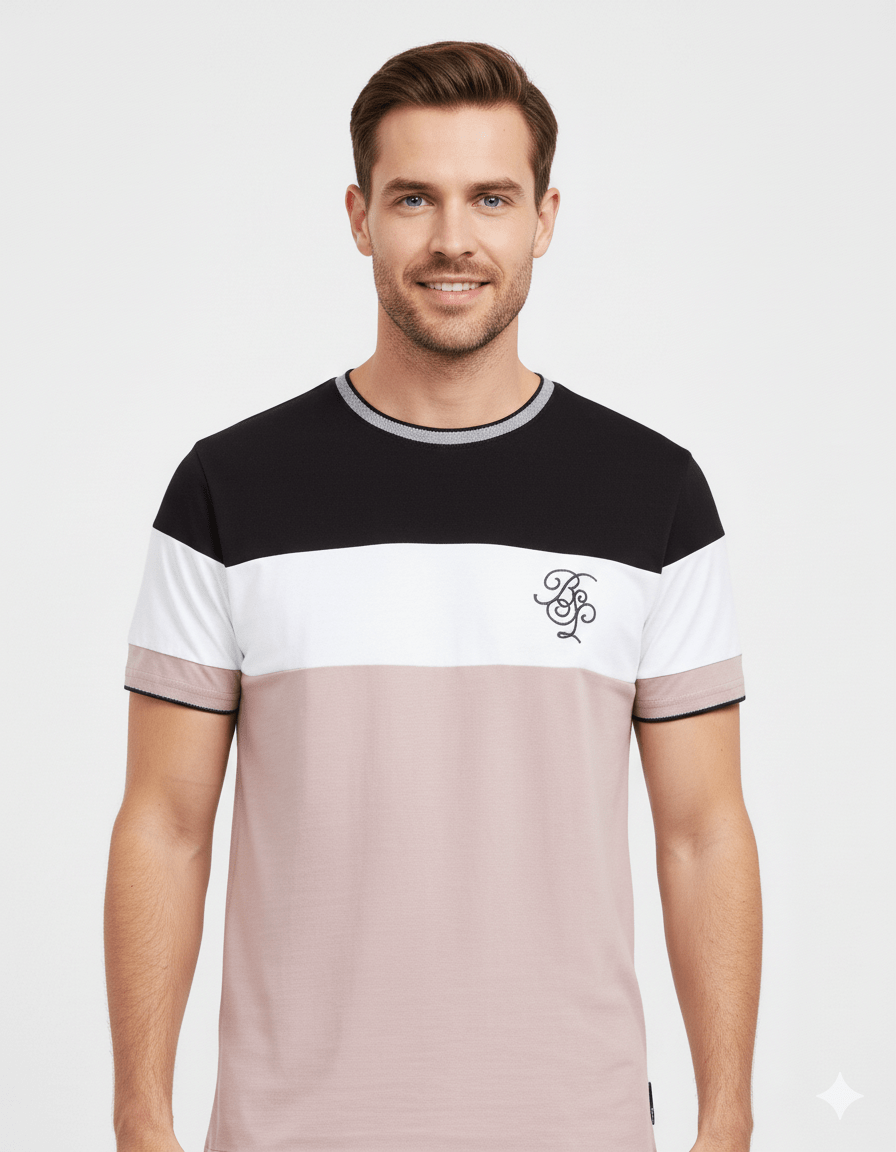 BS MEN COLOURBLOCKED T - SHIRT - Smgarment's