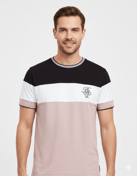 BS MEN COLOURBLOCKED T - SHIRT - Smgarment's