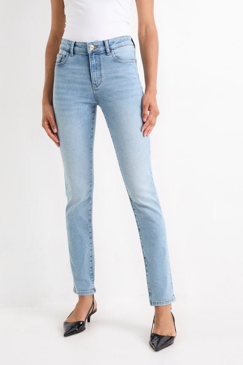 C&A Flex Shaping Mid - Rise Waist LYCRA® Slim Jeans - Smgarment's