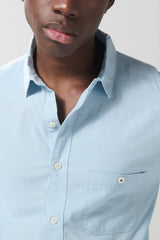 Men Cotton Sport Collar Shirt