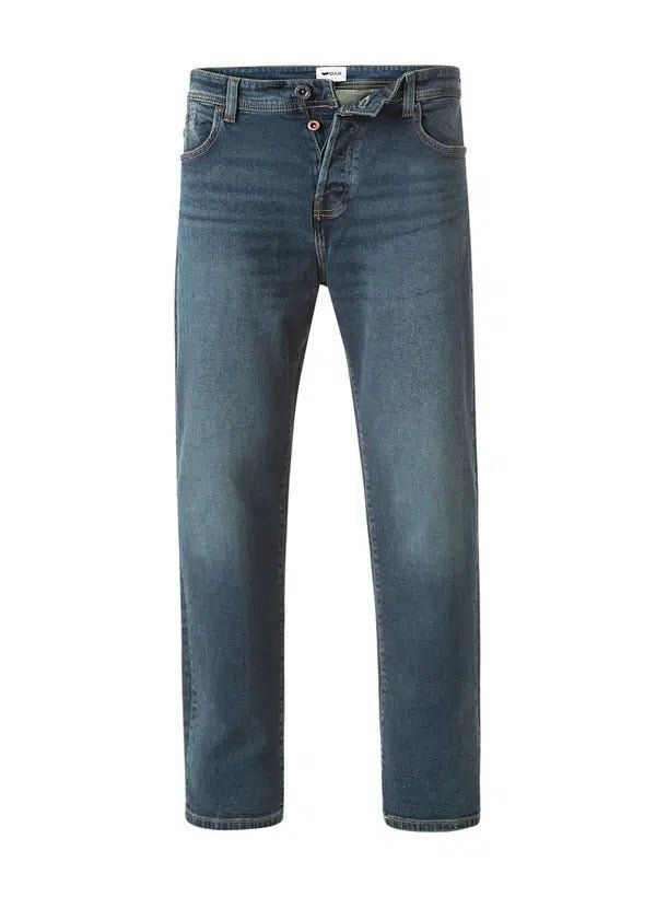 Carrot Fit Cotton Stretch Denim Blue Jeans - Smgarment's