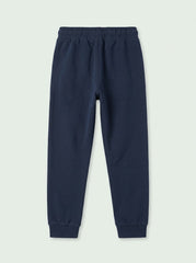 Boys Navy Blue Jogger Pants with Red Drawstring | Kids Casual Sweatpants