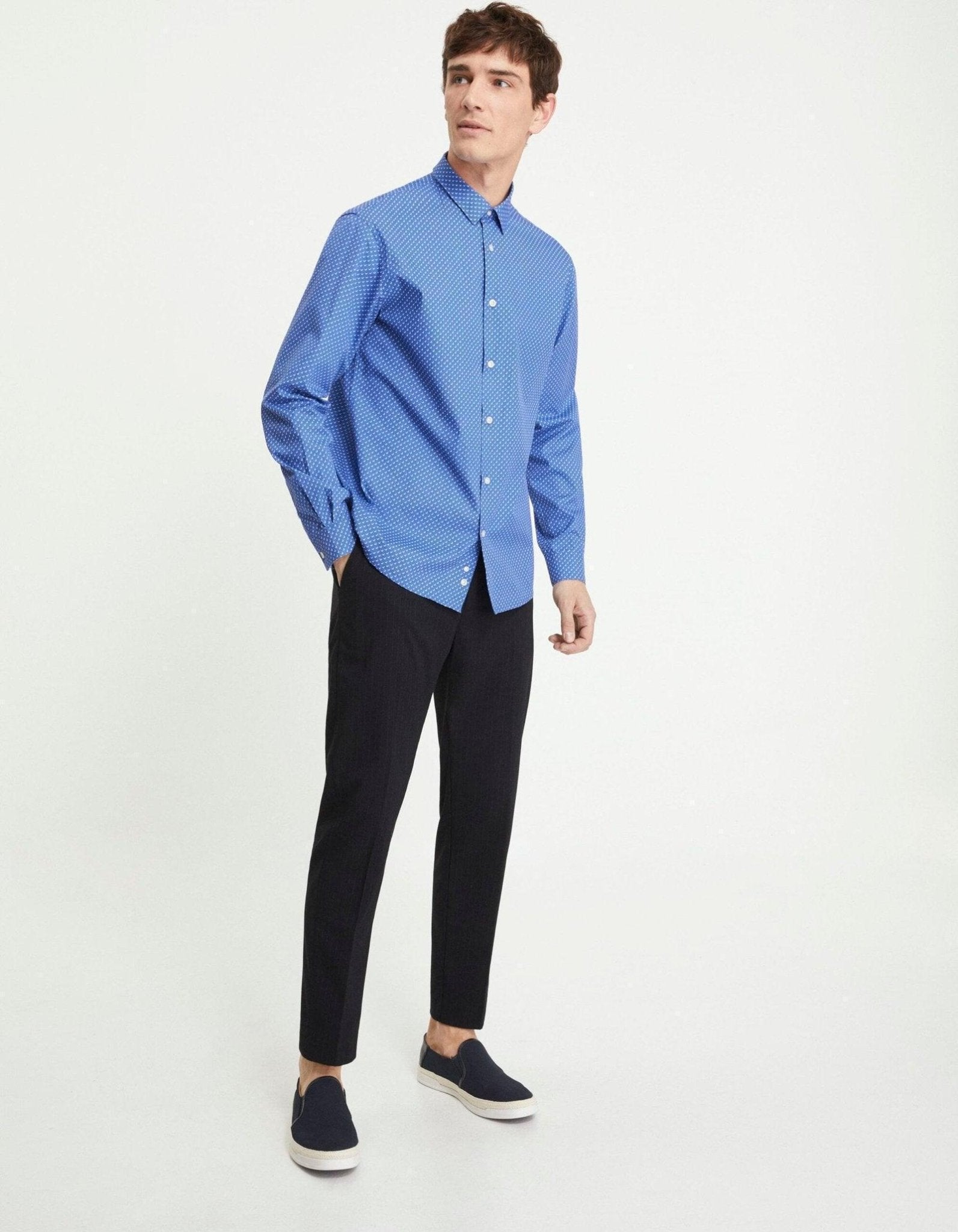 CELIO BLUE PRINTED CASUAL SHIRT - SMgarment's