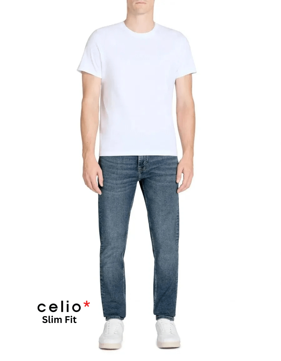 CELIO C15 Stretch Cotton Slim Jeans - Smgarment's