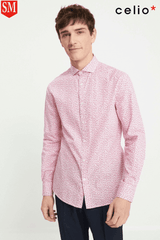 CELIO COTTON PRINTED SLIM SHIRT - SMgarment's