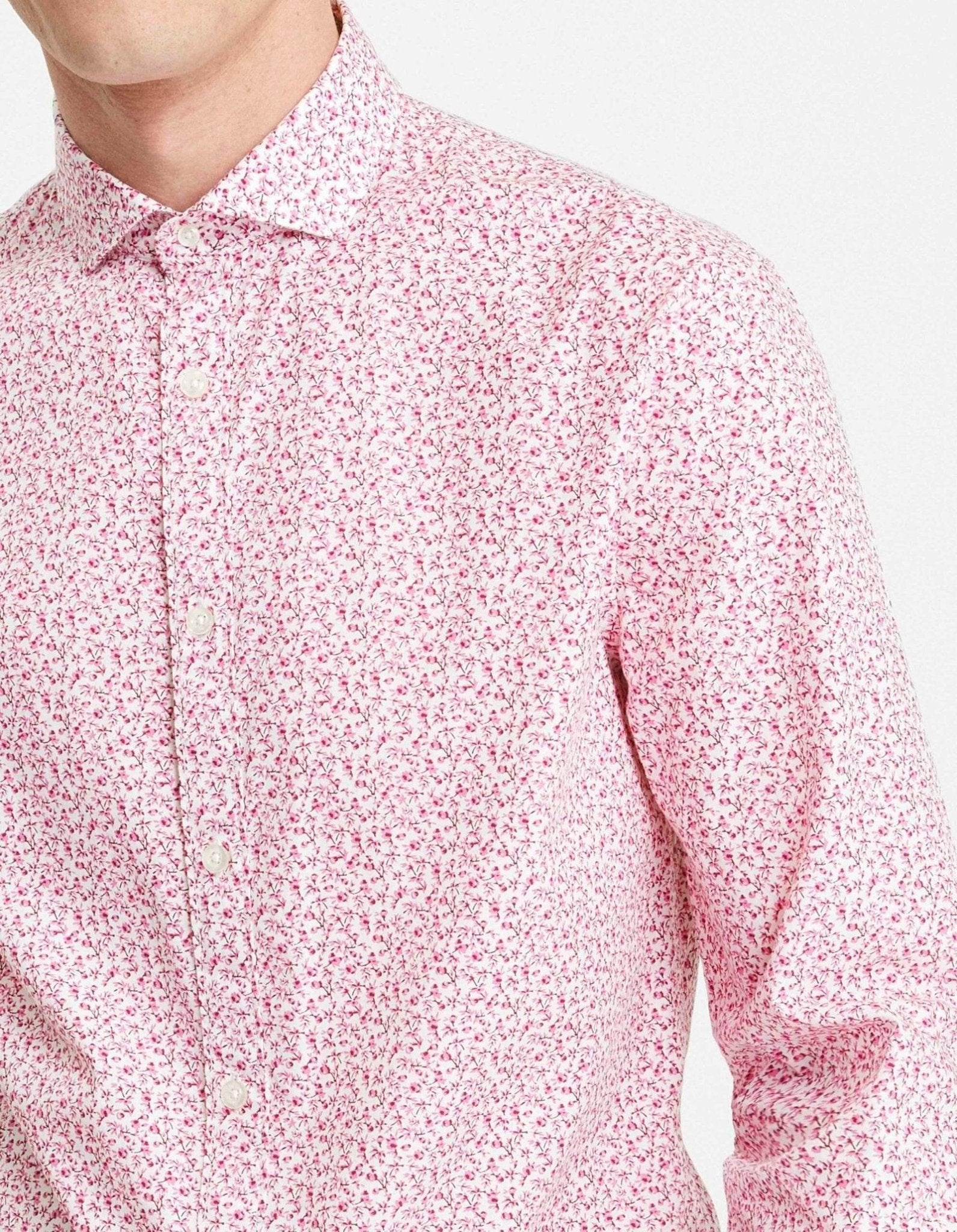CELIO COTTON PRINTED SLIM SHIRT - SMgarment's