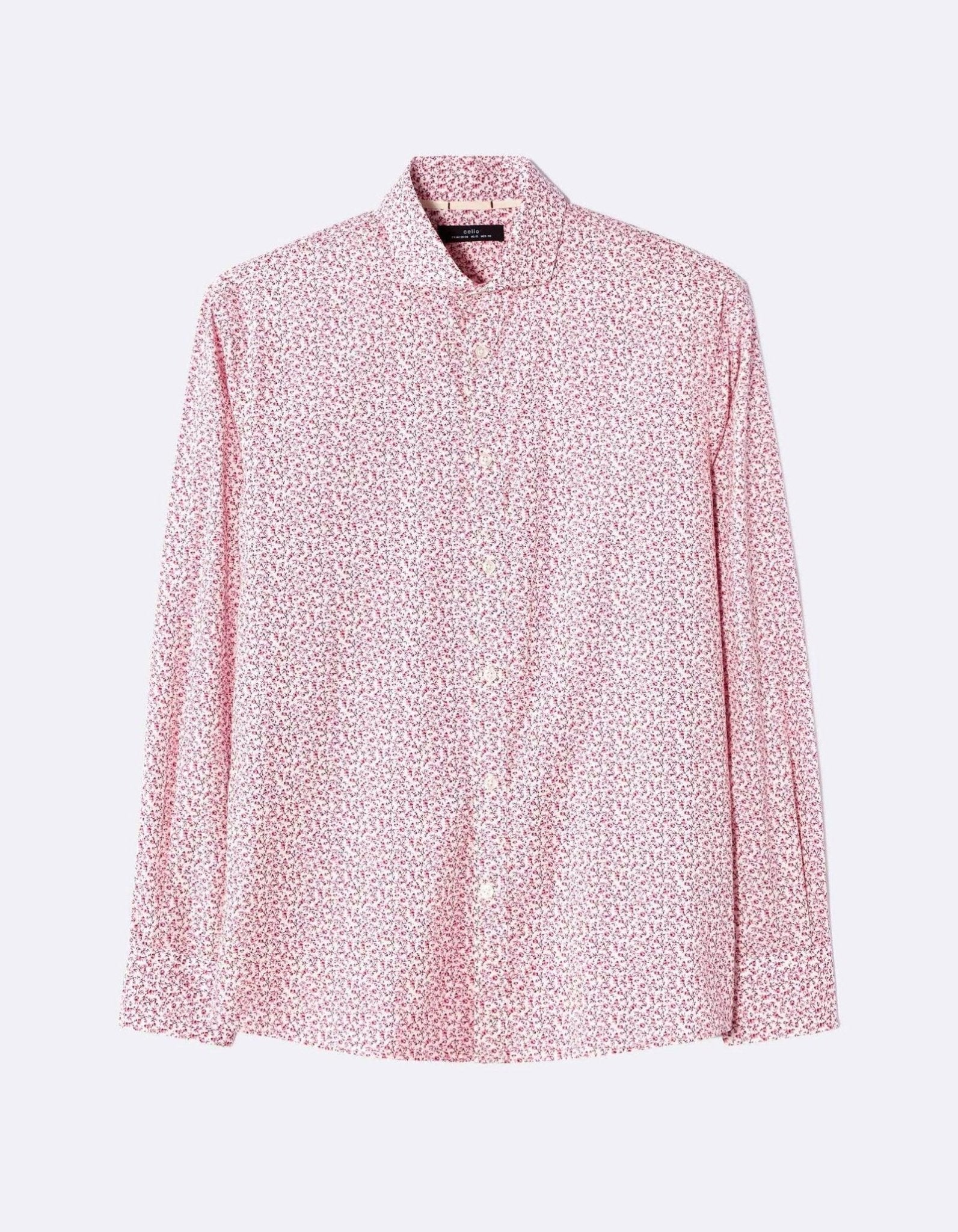 CELIO COTTON PRINTED SLIM SHIRT - SMgarment's