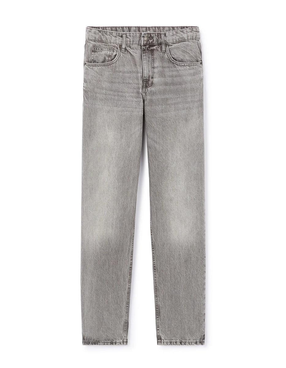 Celio Loose 100% cotton jeans - medium gray - Smgarment's