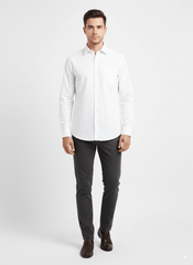 CELIO MEN PLAIN WHITE SHIRT - Smgarment's