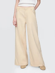 Mid Rise UltraSoft Denim Stripe Baggy Jeans