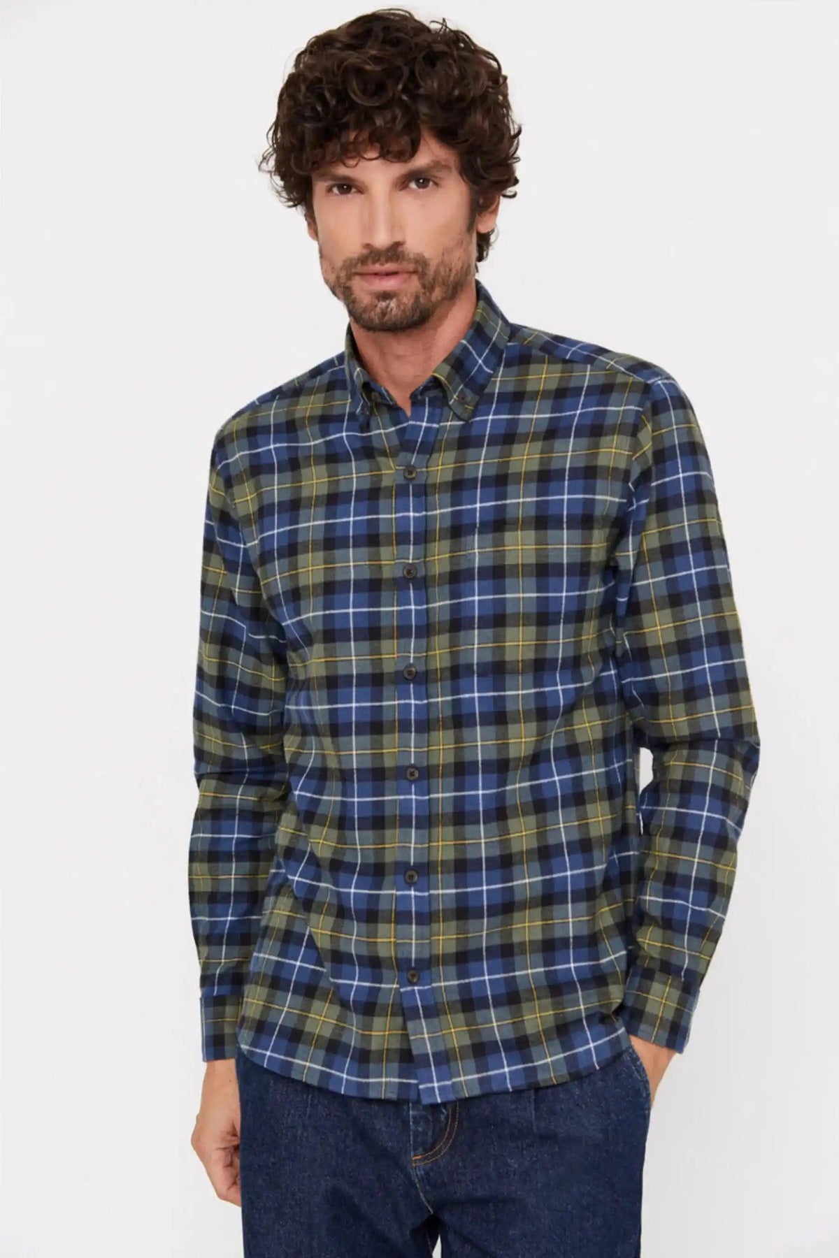 CORTEFIEL Checked flannel shirt