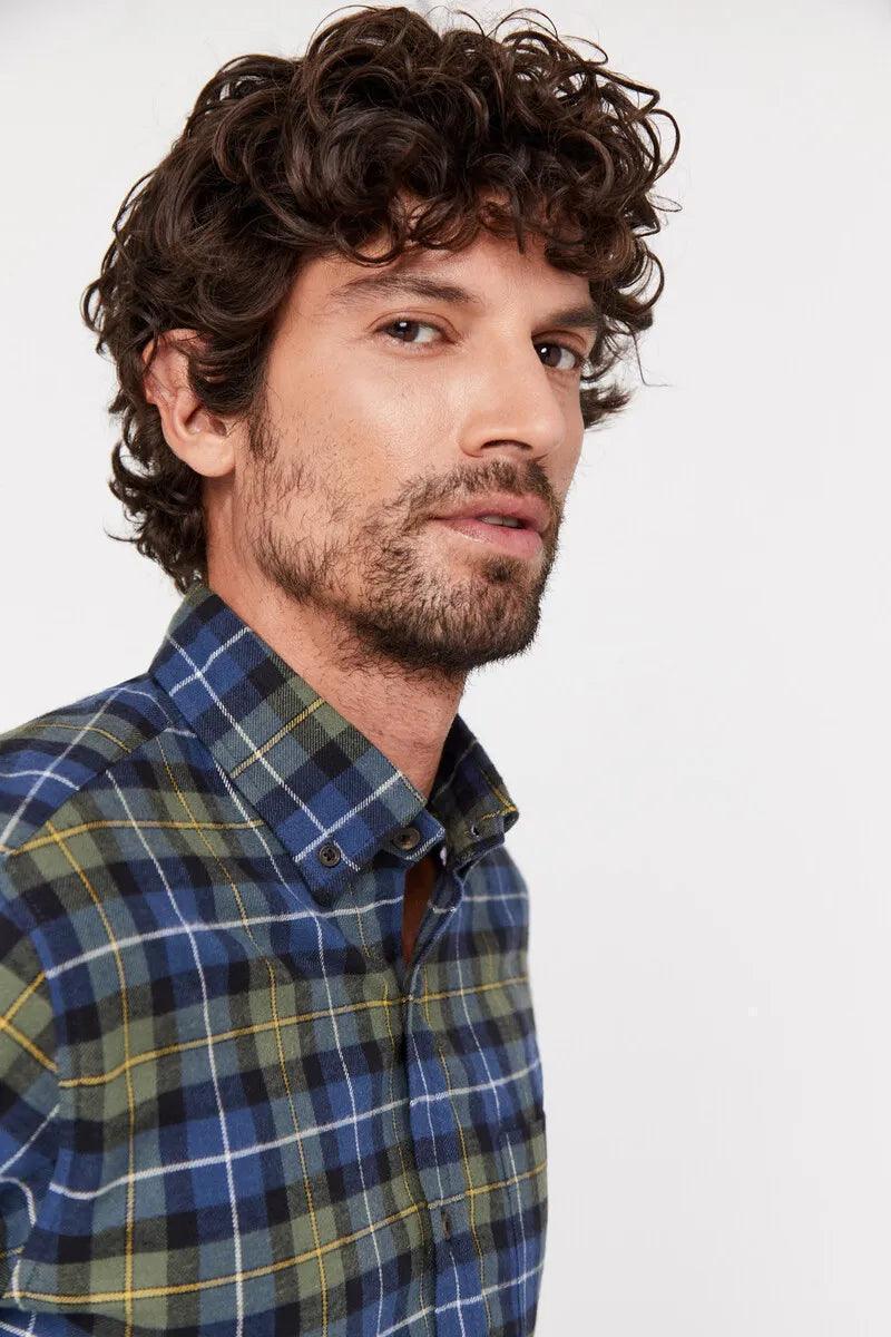 CORTEFIEL Checked flannel shirt