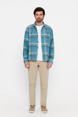 CORTEFIEL Checked Over Size Shirt - Smgarment's