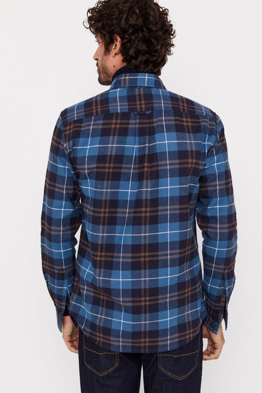 CORTEFIEL Checkered Flannel Shirt - Smgarment's